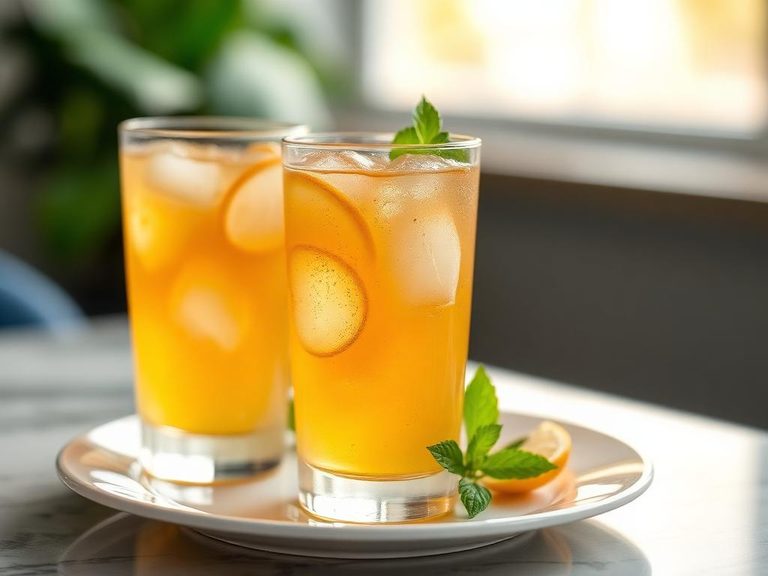 Ginger ale mocktail