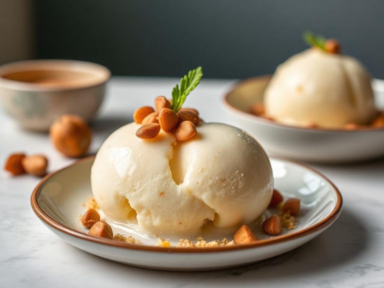Ginkgo nut ice cream or pudding