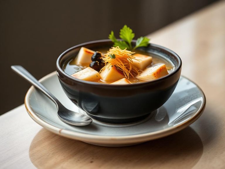Ginkgo Nut & Tofu Soup (Japanese)
