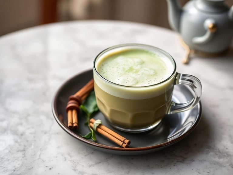 Ginseng Honey Green Tea Latte