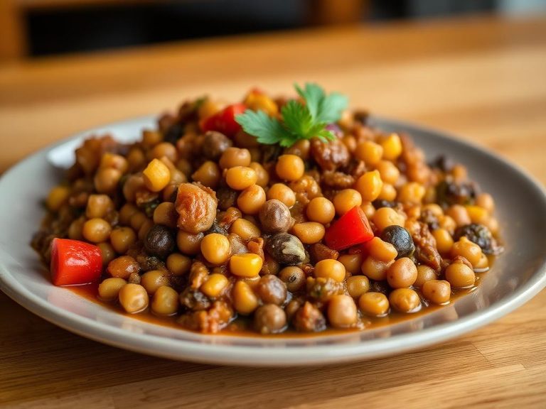 Githeri (Kenyan stew of maize and pigeon peas)