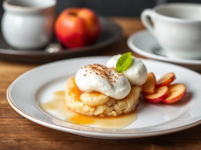 Gjetost and Apple Dessert