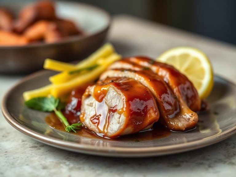 Glaze for poultry or pork