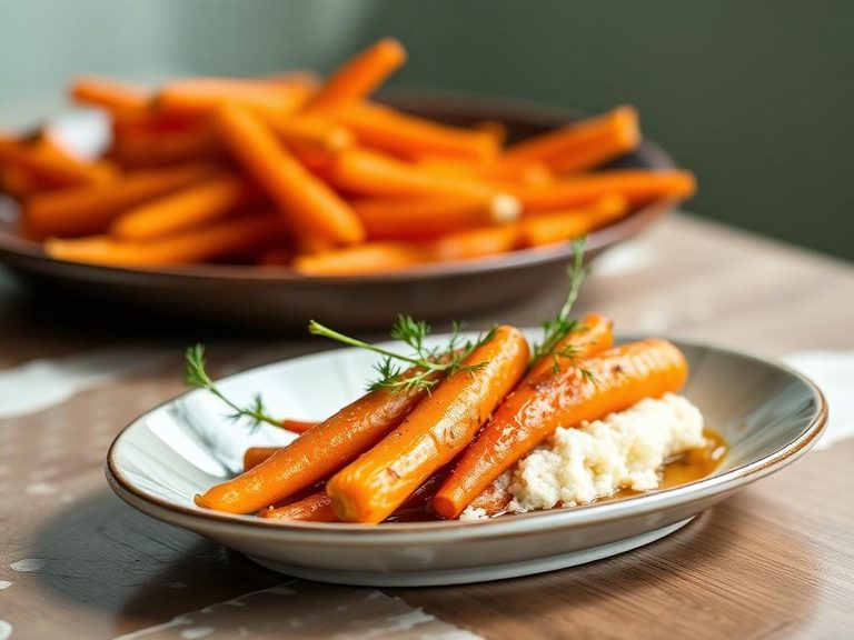 Glazed carrot side dish