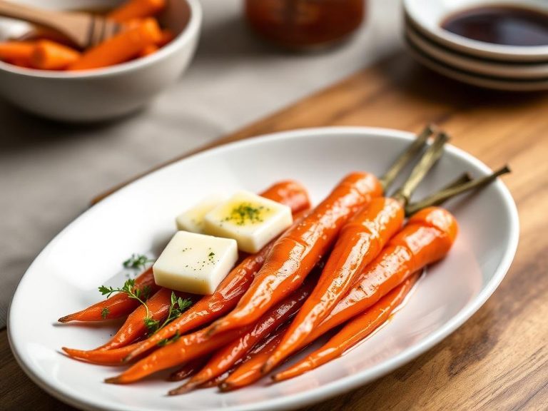 Glazed carrots with honey and butter