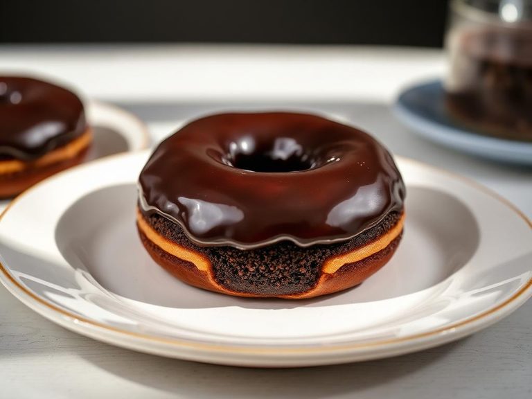 Glazed Chocolate Cake Doughnut