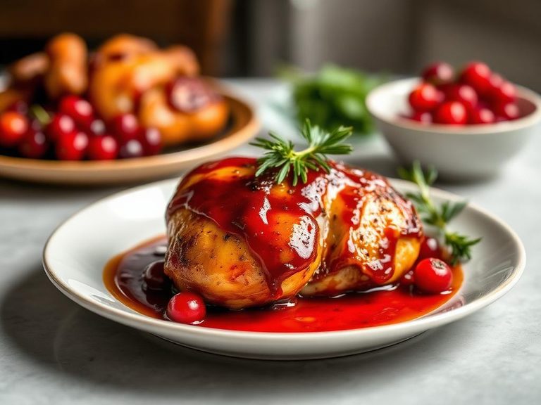 Glazed Cranberry Chicken
