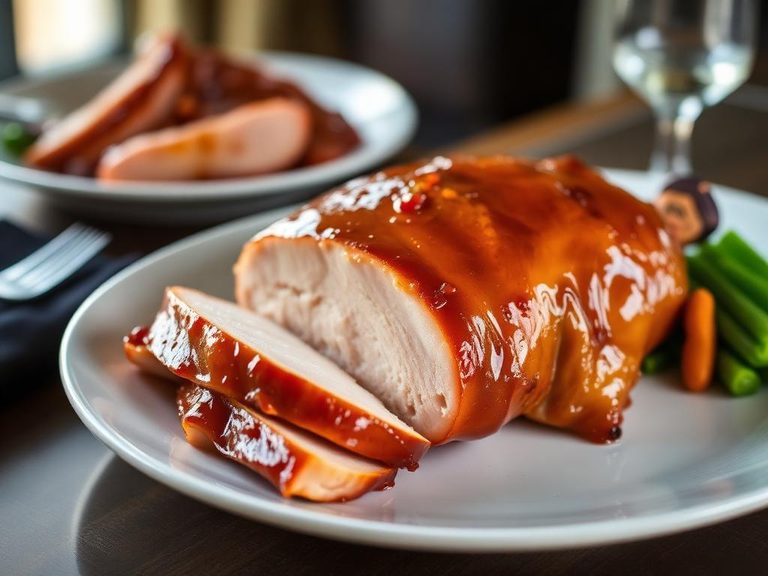 Glazed ham or chicken