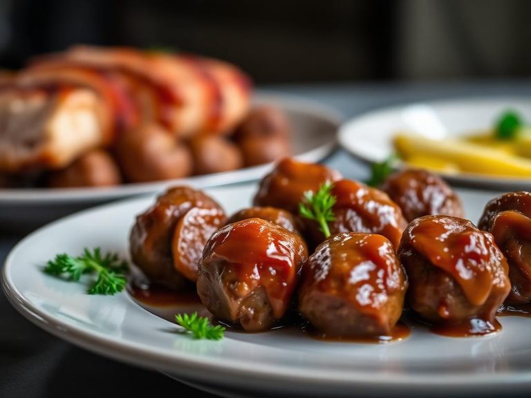 Glazed Ham or Meatballs