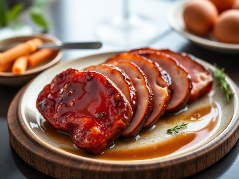 Glazed ham steaks