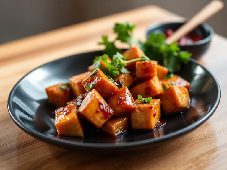 Glazed Tofu or Chicken