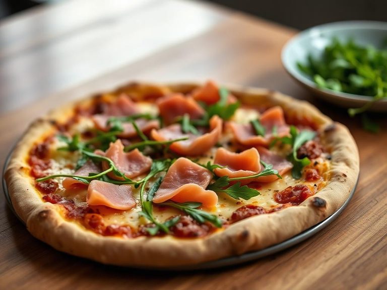 Gluten-Free Prosciutto and Arugula Pizza