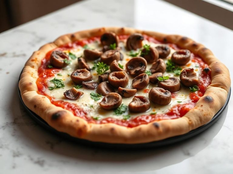 Gluten-Free Sausage and Mushroom Pizza