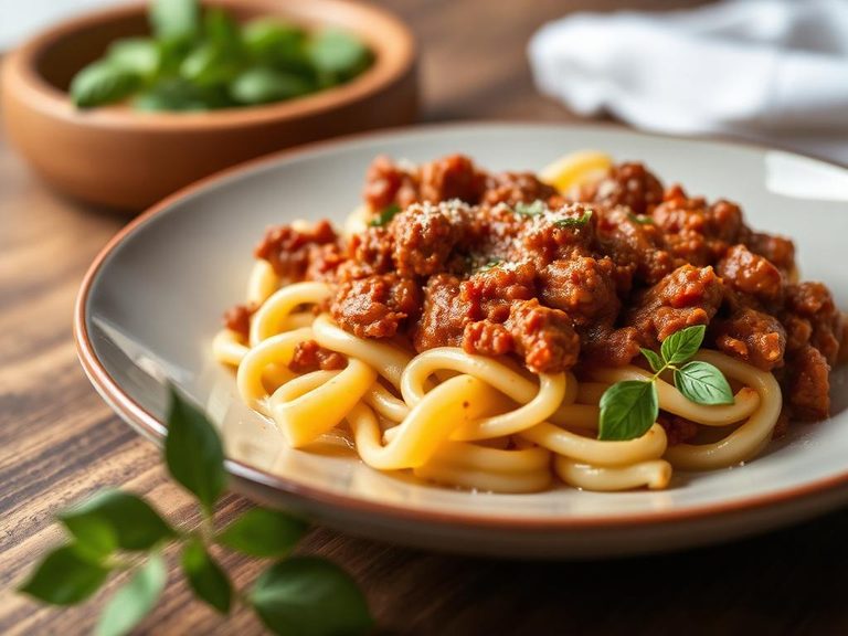 Gnocchi with meat ragù