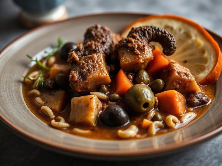 Goat Stew with Olives and Capers