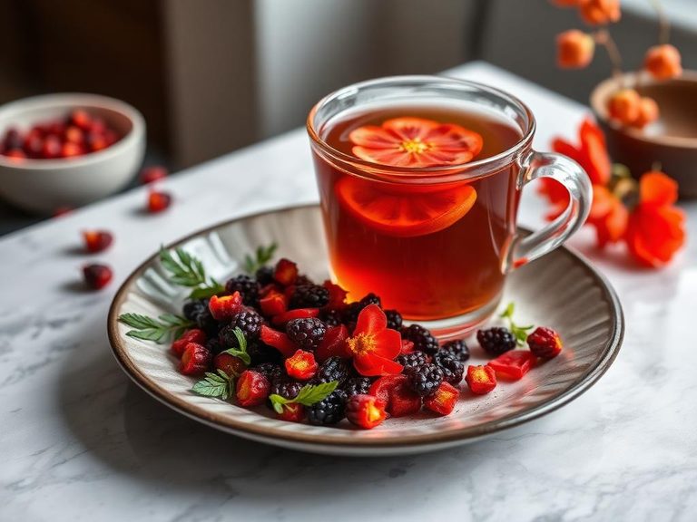 Goji berry and chrysanthemum tea
