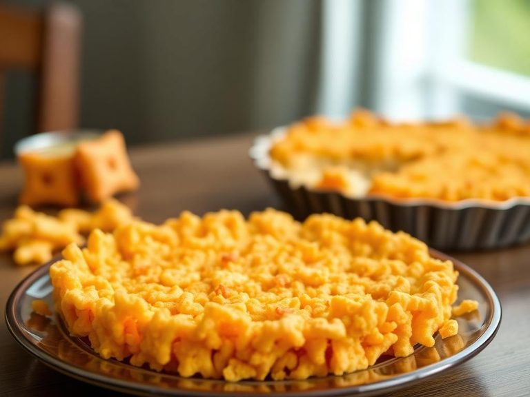 Goldfish cracker crust for a no-bake pie