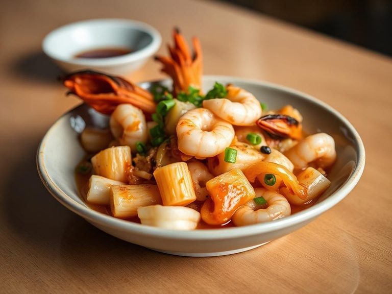 Goma-ae with Seafood