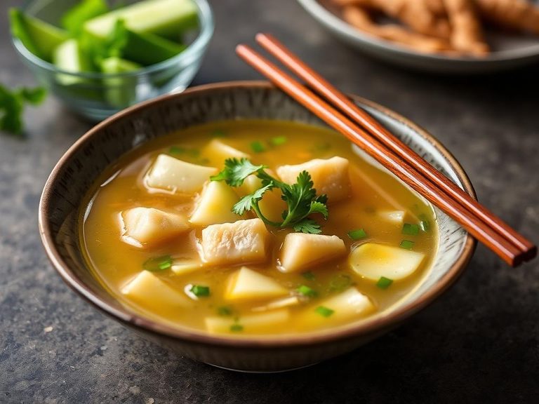 Gourd and Egg Drop Soup