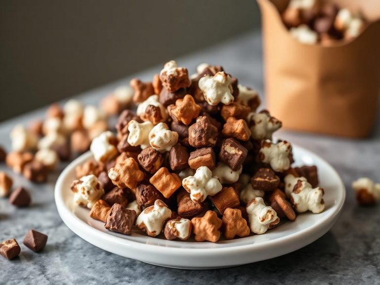 Gourmet Chocolate Popcorn Trail Mix