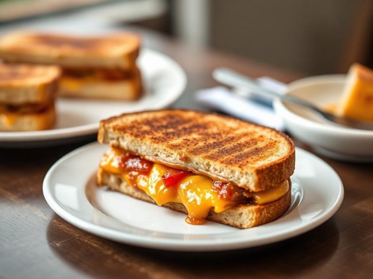 Gourmet grilled cheese sandwich filling