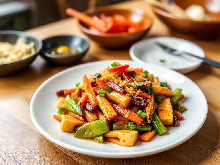 Goya Chanpuru (Okinawan stir-fry with tofu and pork)