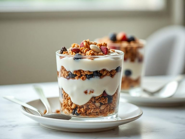 Granola and Yogurt Parfait