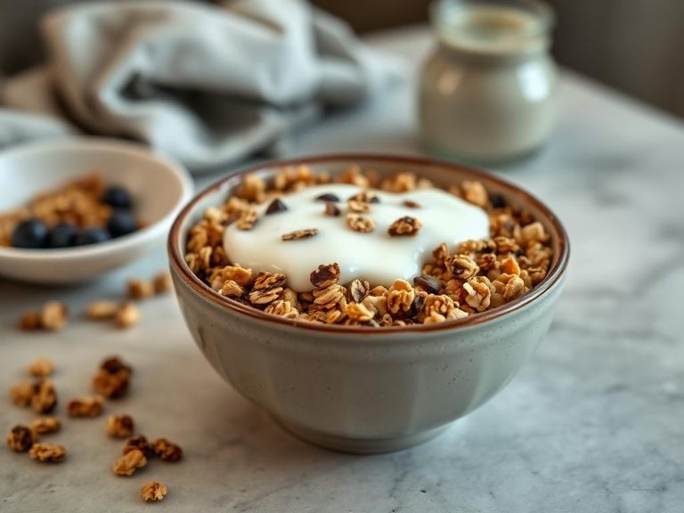 Granola Bowl with Milk