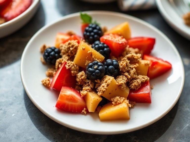 Granola-Crusted Baked Fruit