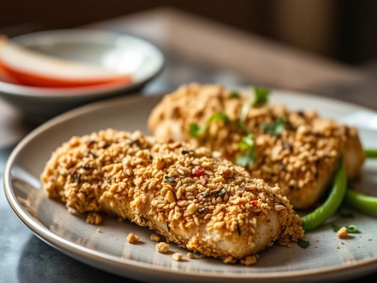 Granola crusted chicken or fish