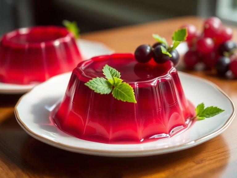 Grape-flavored gelatin dessert