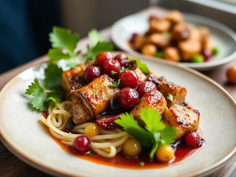 Grape marinade for poultry or tofu