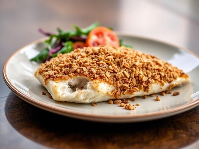 Grape-Nuts Crusted Baked Fish