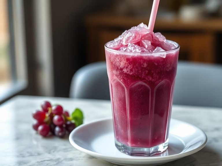 Grape soda slushie