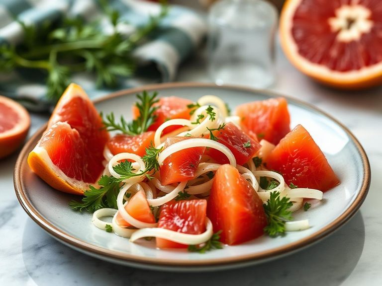 Grapefruit and fennel salad