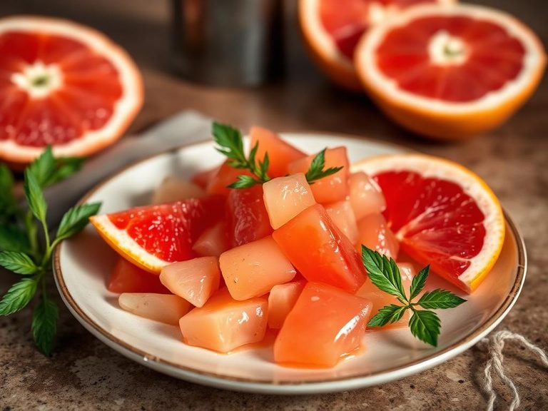 Grapefruit juice vinaigrette