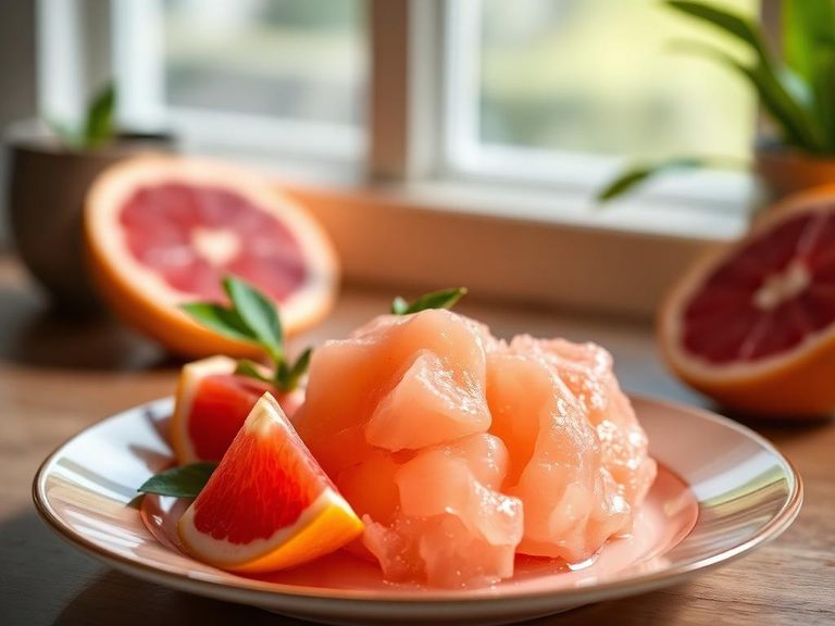 Grapefruit sorbet