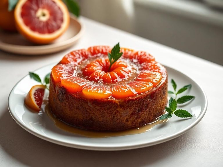 Grapefruit upside-down cake