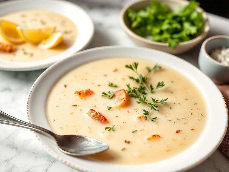 Greek Avgolemono Soup