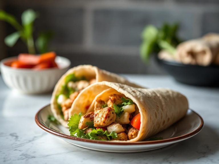 Greek Chicken Pita Wraps