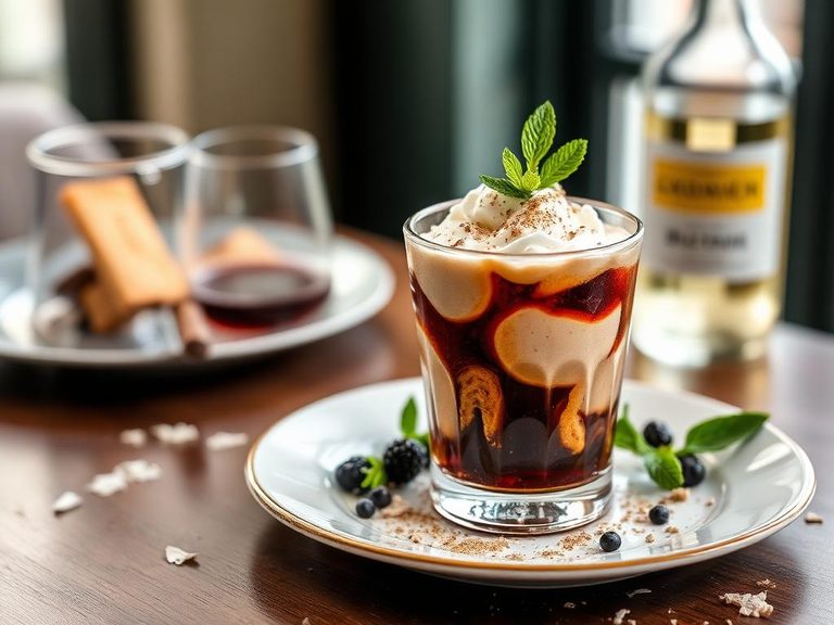 Greek Frappé with Liqueur