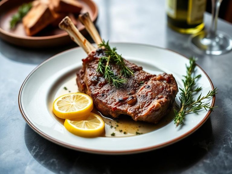 Greek Lamb Neck with Lemon and Oregano