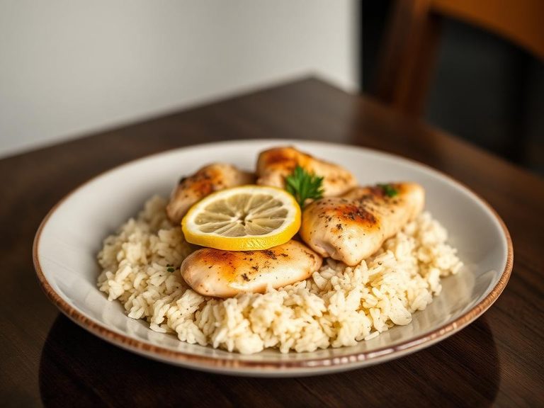 Greek Lemon Chicken and Rice