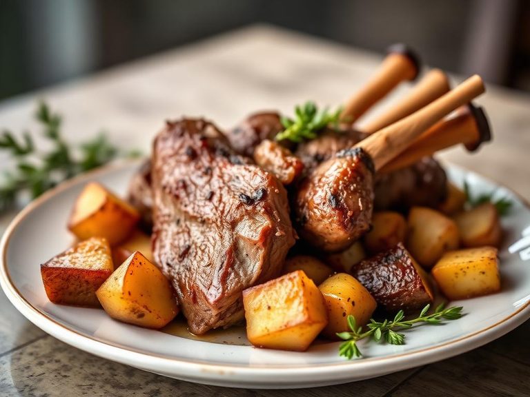Greek Roasted Lamb with Potatoes