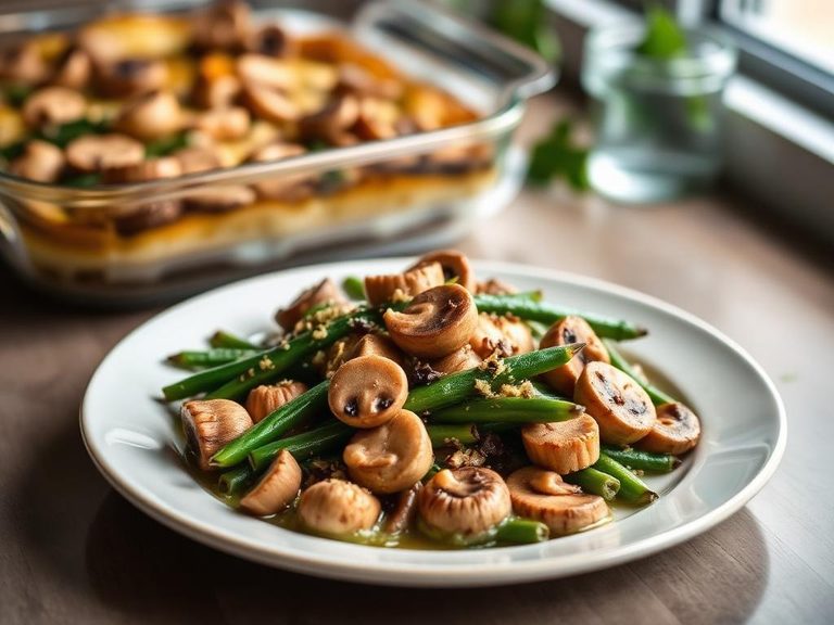 Green Bean and Mushroom Bake