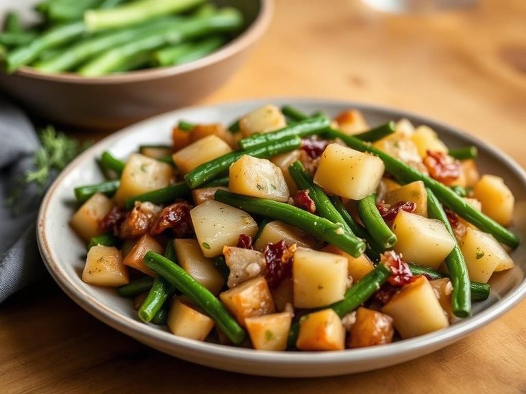 Green Bean and Potato Hash