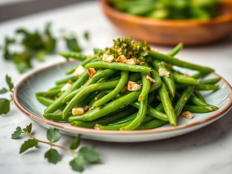 Green bean salad with vinaigrette (French)