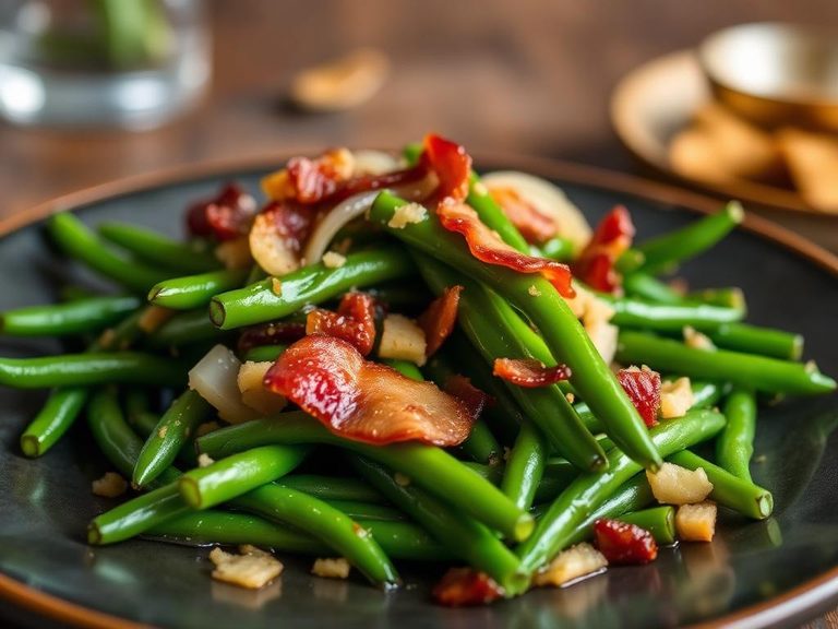 Green Beans with Bacon and Onion