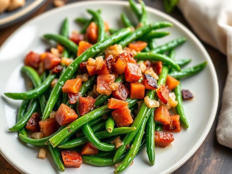 Green Beans with Bacon and Onions