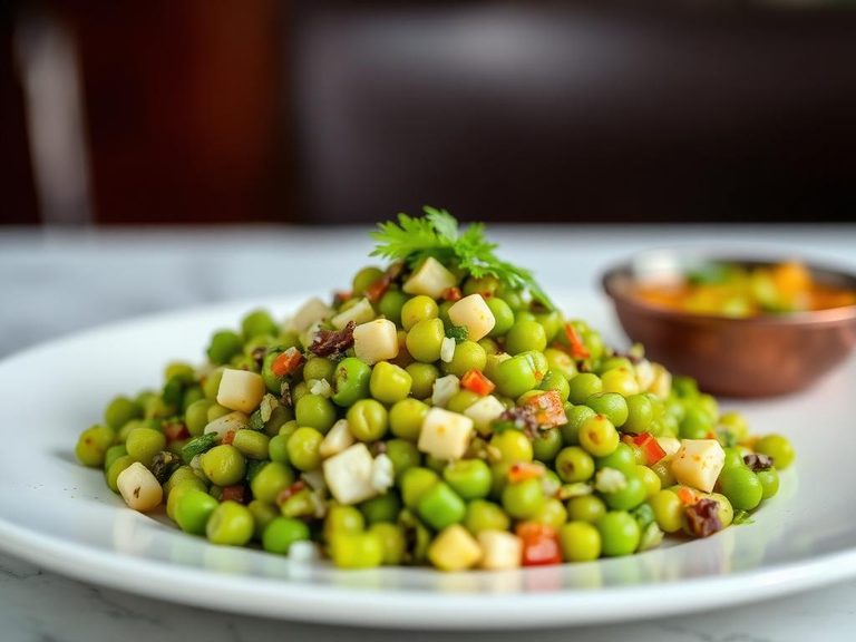 Green pigeonpea salad